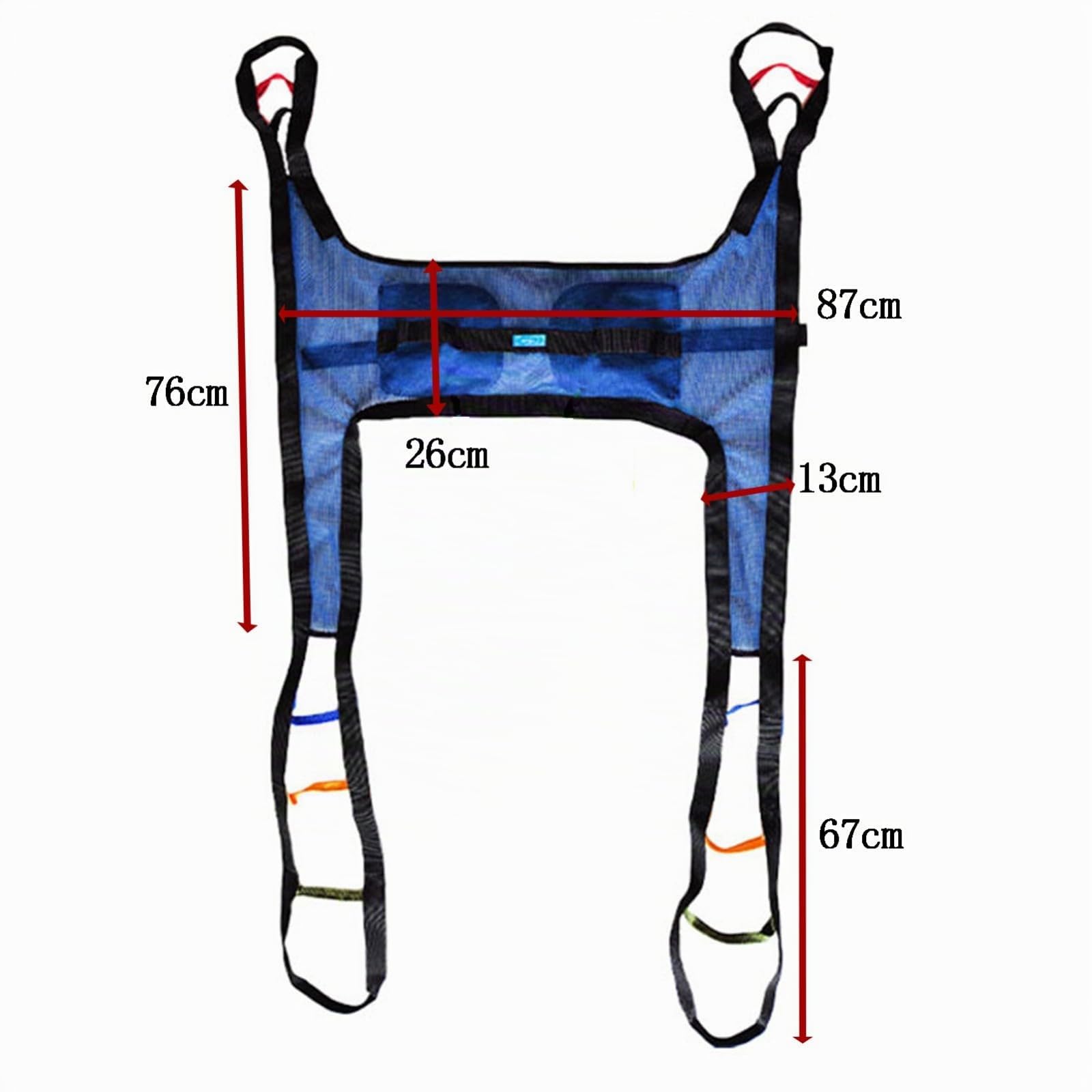 Arnés De Baño For Pacientes, Elevador De Pacientes For Grúa, Arnés De Baño For Pacientes, Arnés De Ducha Con Piernas Divididas For Personas Mayores, Ideal For Elevadores De Pacientes(Dark blue)