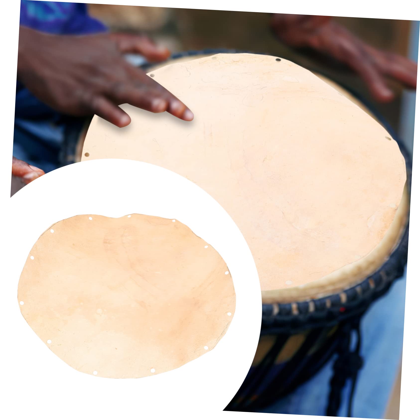 TOYANDONA 5 Pièces Couverture De Peau De Africain Accessoires De Remplacement Pour Peau De Darbouka Doumbek De Cuir Pour De Chèvre De Mouton