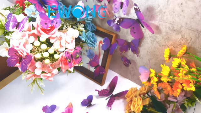 Vinilos Decorativos Mariposas 3D 24 Piezas Morado miniatura 7
