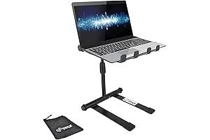 Pyle Portable Folding Workstation Stand for Mixer Music