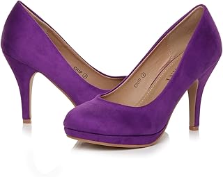 Ladies purple court shoes Clearance