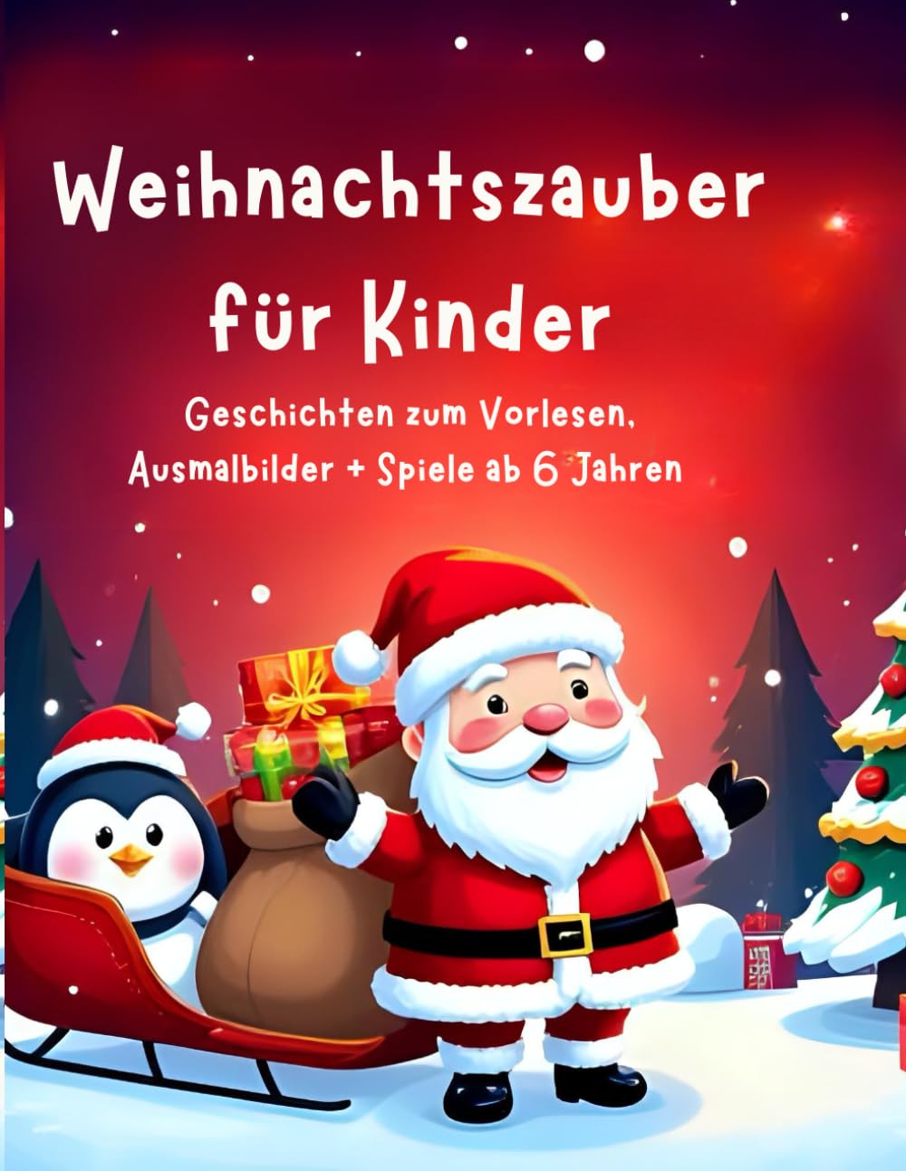 Weihnachtszauber für Kinder: Geschichten zum Vorlesen, Ausmalbilder & Spiele – ab 6 Jahren