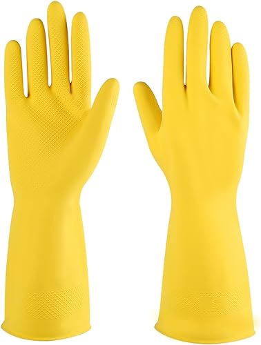 Guantes de limpieza de goma, 3 o 6 pares para el hogar, guantes reutilizables para lavar platos para cocina.