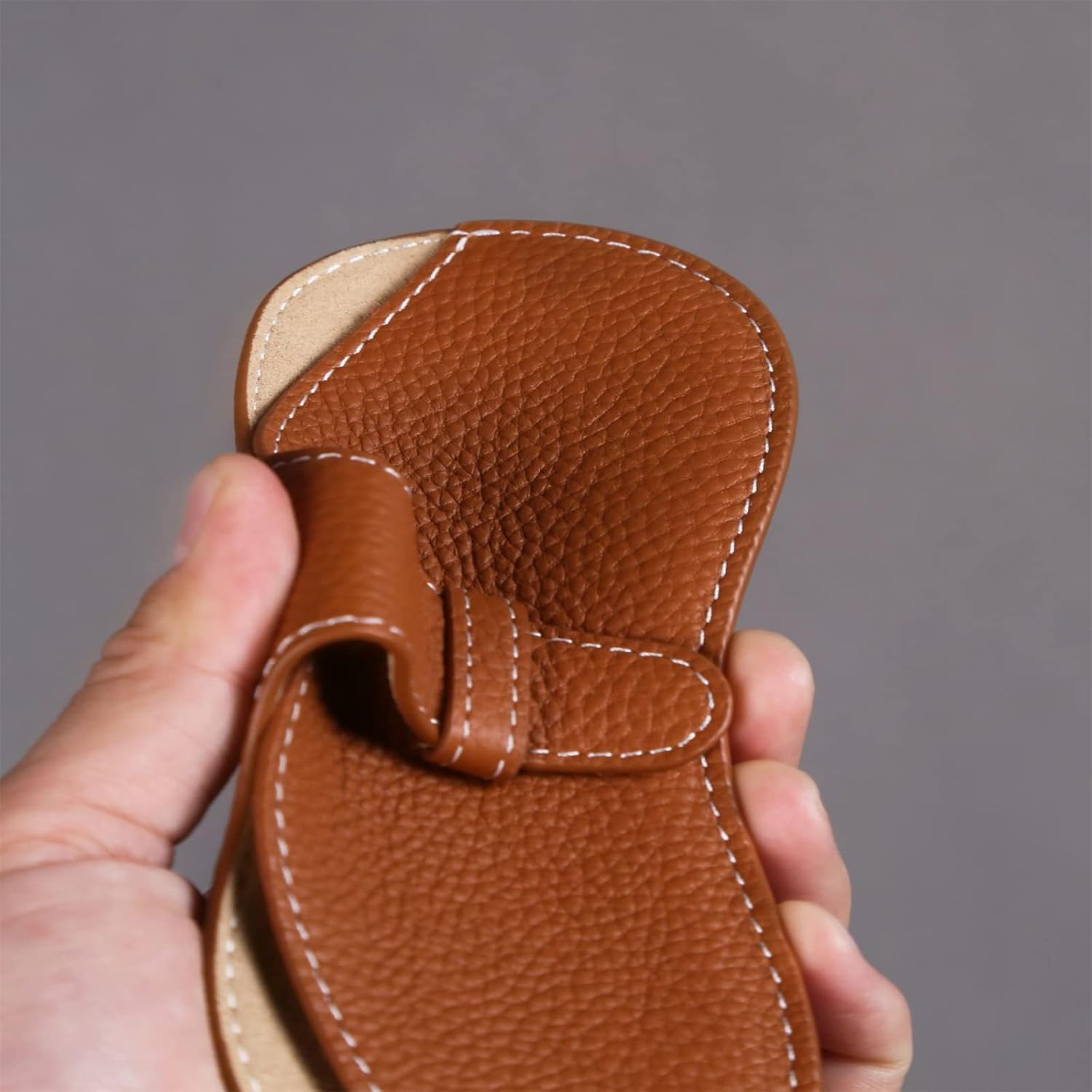 Leather Glasses Case Holder Portable Slim Sunglasses Pouch Soft Eyeglasses Eyewear Sleeve For Women Men Lightweight - Image 2