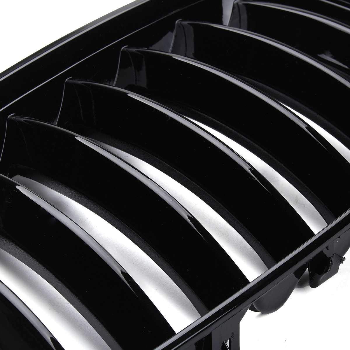 X5 E53 2004–2006 Frontstoßstangengitter für Frontstoßstange, glänzend, Schwarz, 1 Paar