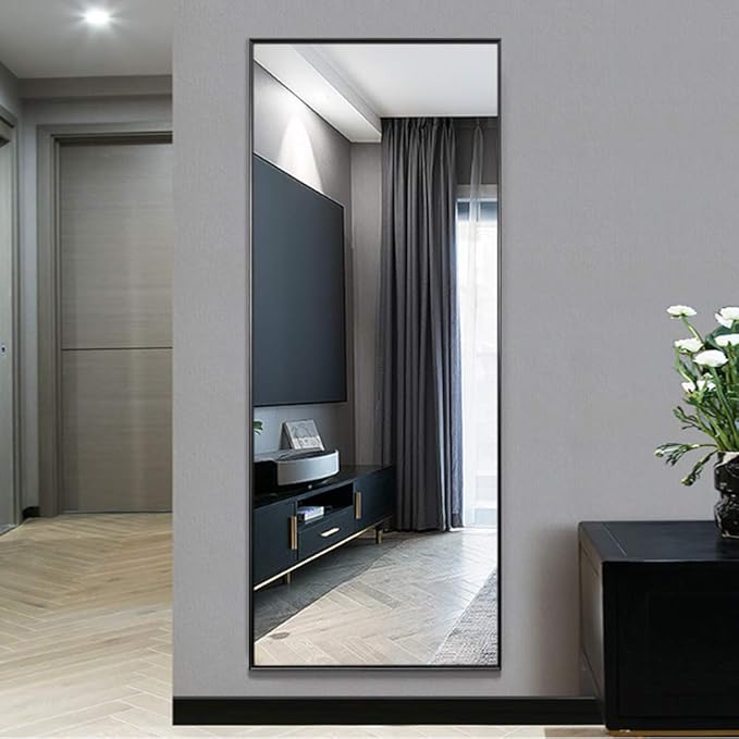 NeuType Full Length Mirror Standing Hanging or Leaning Against Wall