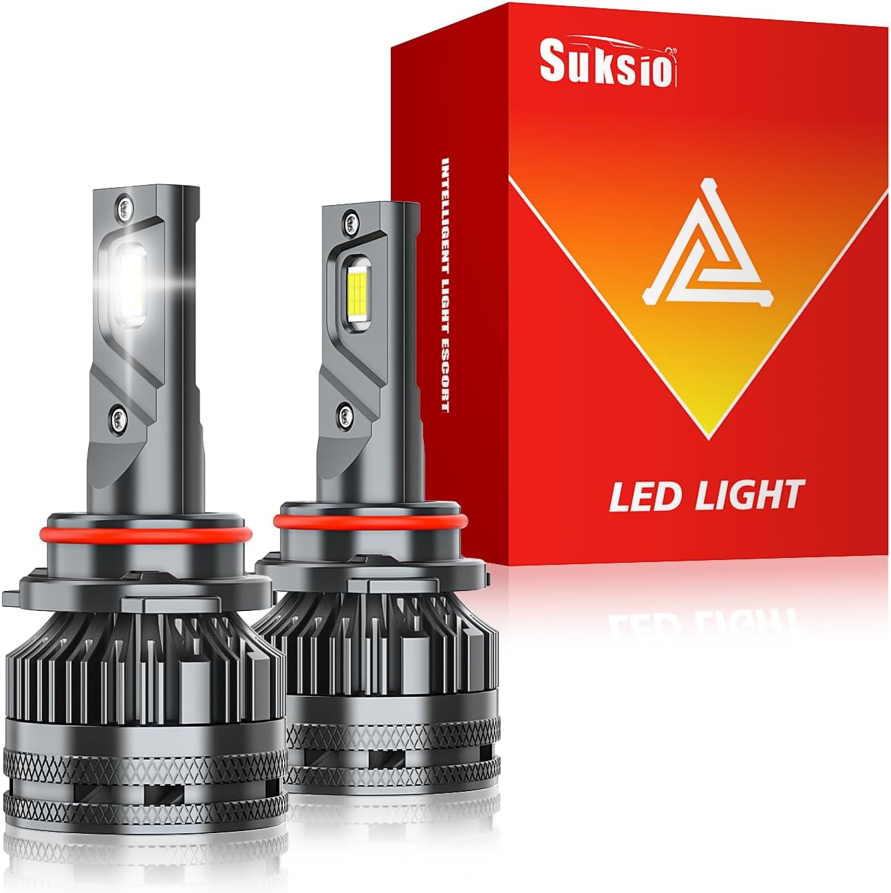 HB3/9005 Headlight Bulb,60000LM 6000K Output Canbus Ready, LED9005 Bulbs For Powersports IP68 Waterproof, 1: 1 Size,Plug & Play，Pack of 2