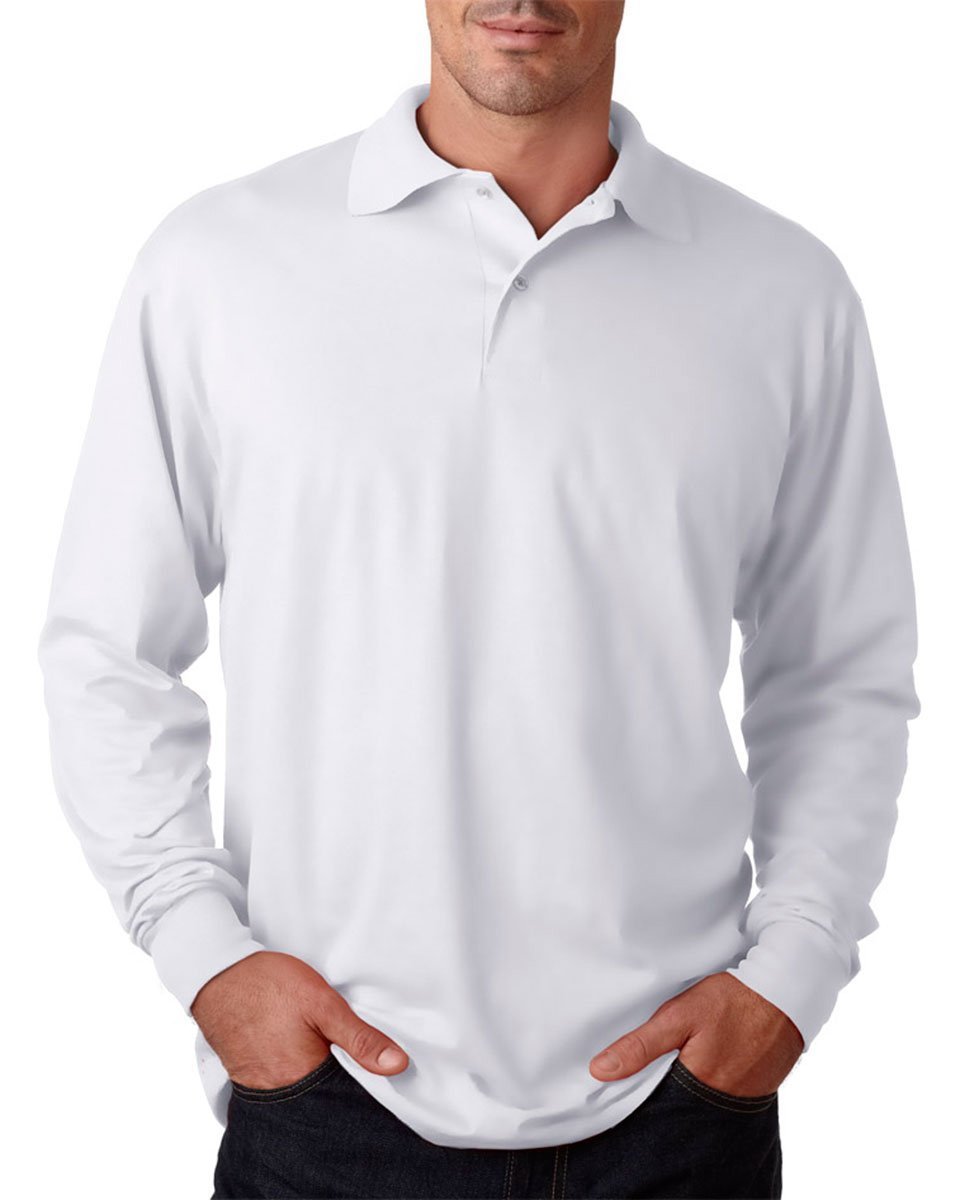 Jerzees Men's Welt Knit Collar Two Button Polo Shirt