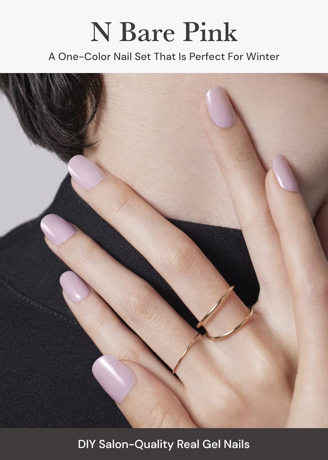 ohora Semi Cured Gel Nail Set of 2 (N Milk Rose & N Bare Pink) - Professional Salon-Quality Nail Care