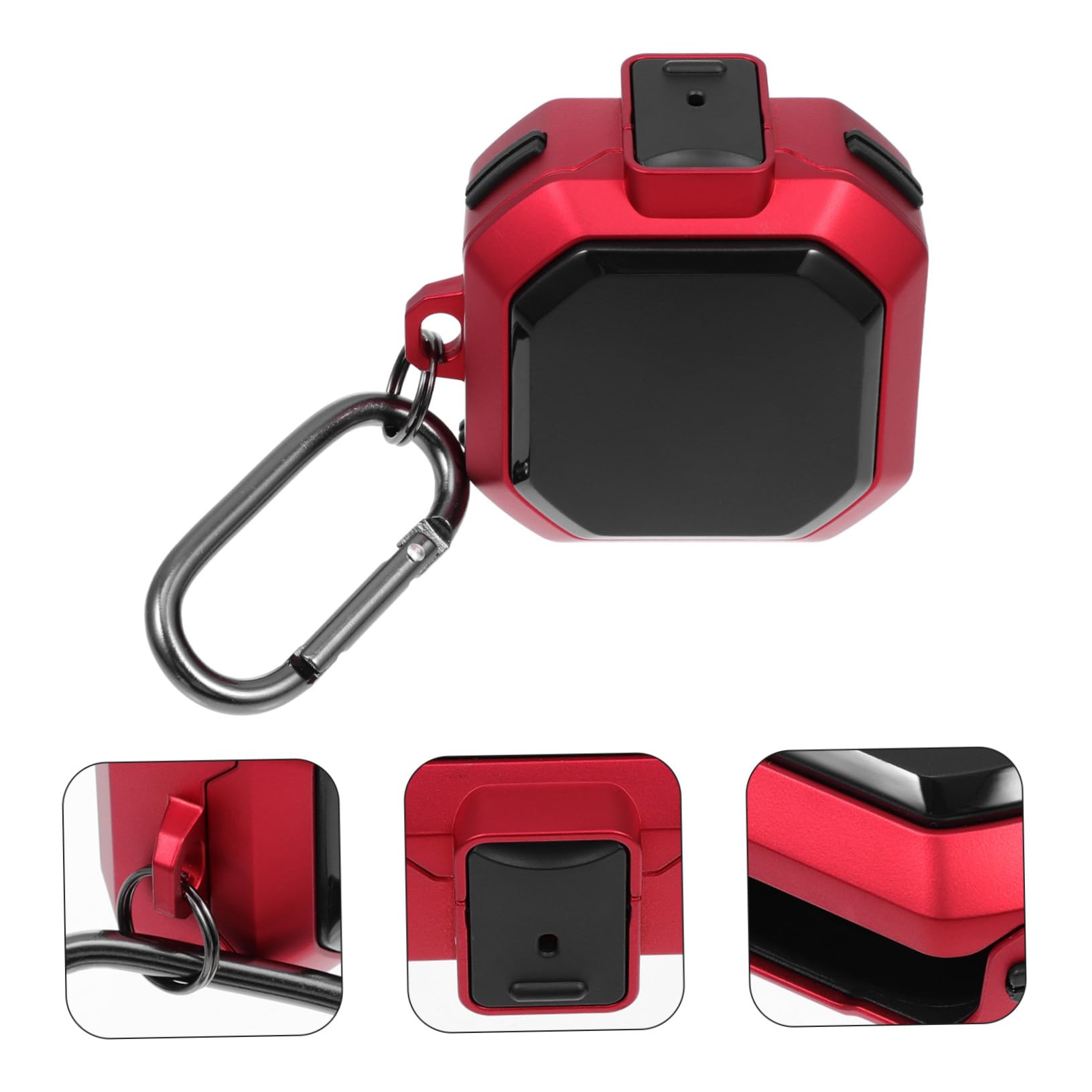 BESTonZON 5 Juegos Caja De Auriculares Auriculares Inalámbricos sobre La Oreja Inalámbricos Auricular Inalámbrico Rojo Anti Choques Caparazón Blando Profesional TPU