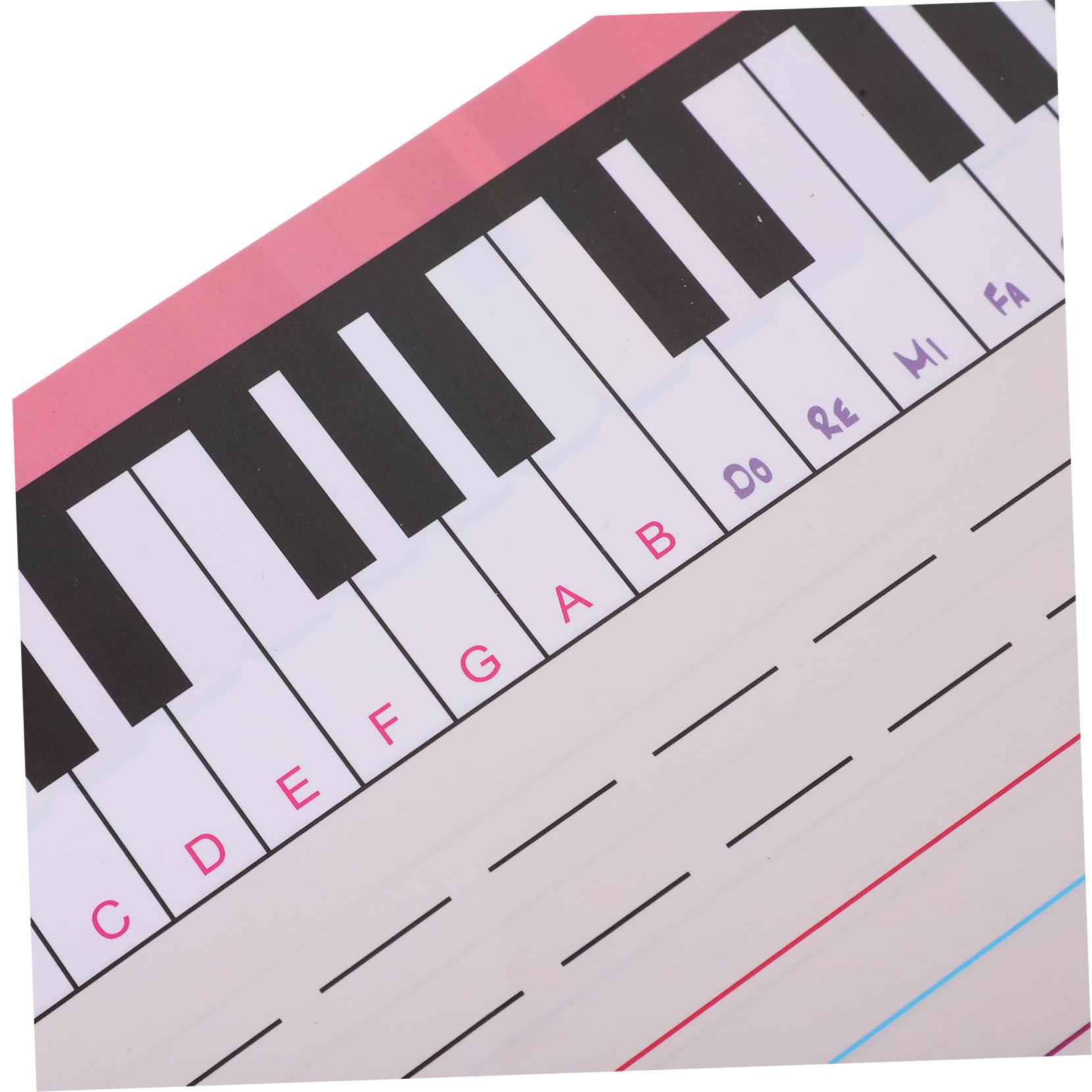 Gogogmee Musical Stave Whiteboard Piano Practice Writing Dry Erase Board Stand Music Notation Teaching Board