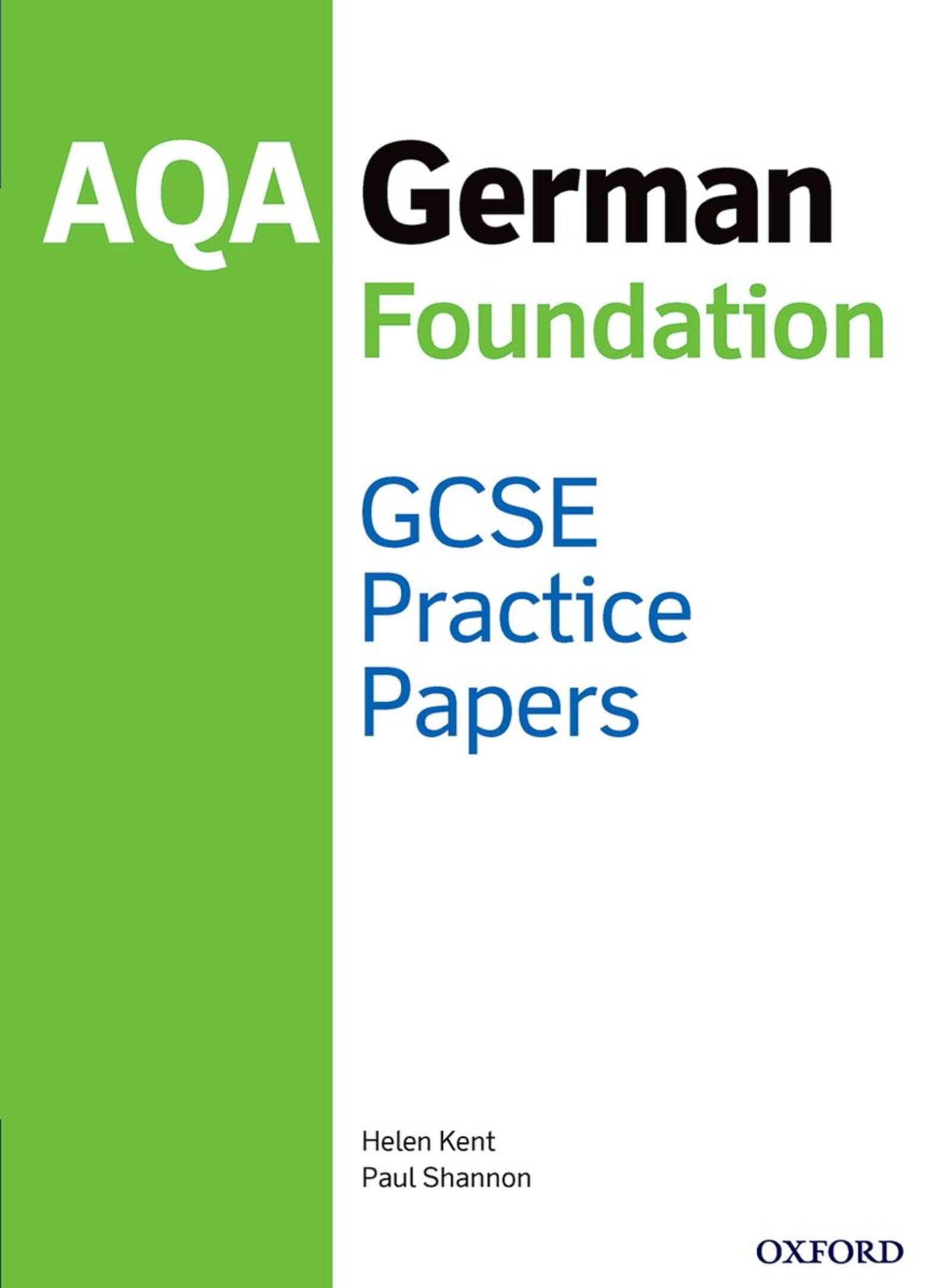 AQA GCSE German Foundation Practice Papers