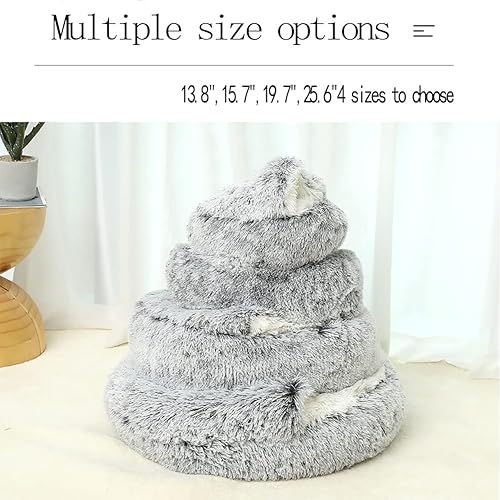 Miniatura 5 de VARMTOR Cama para gatos de invierno, con carcasa cálida semicerrada para gatos, cama para gatos y cachorros, casa para gatos semicerrada, cama de