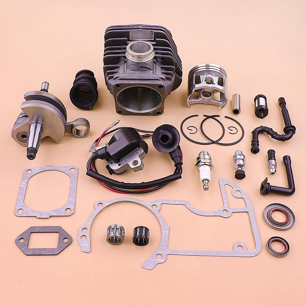 Kit de bobina de encendido de cigüeñal de pistón de cilindro de 54mm, juego de tubo flexible de filtro de aceite y combustible, for motosierra STIHL, MS660 066 MS 660 Pistón de cilindro de jar