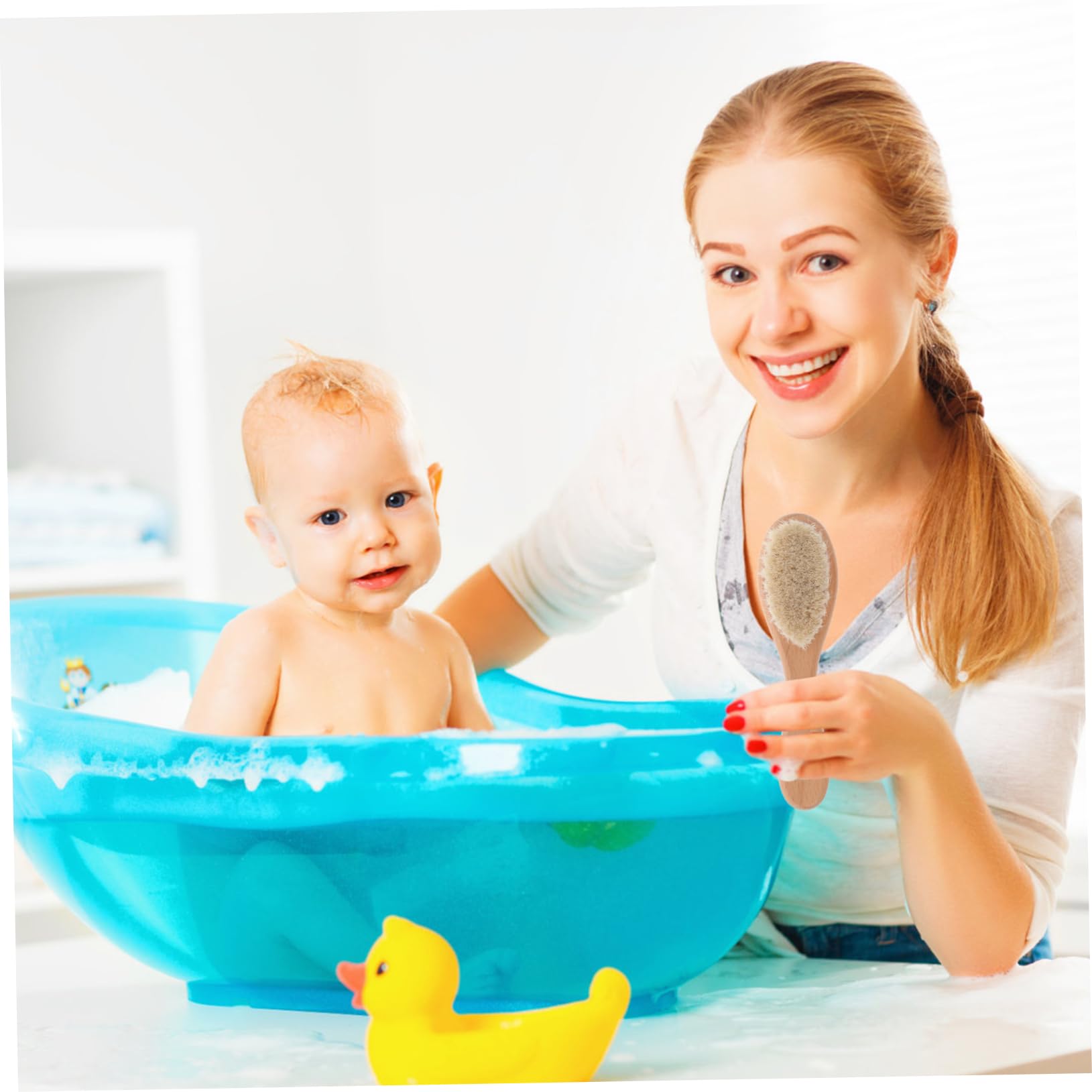 TOYANDONA 5sätze Babypflege Sanfte -haarbürste Und Kamm Für Neugeborene Für Kopfhautreinigung Baden Mit Weichen Borsten Für Angenehmes Waschen