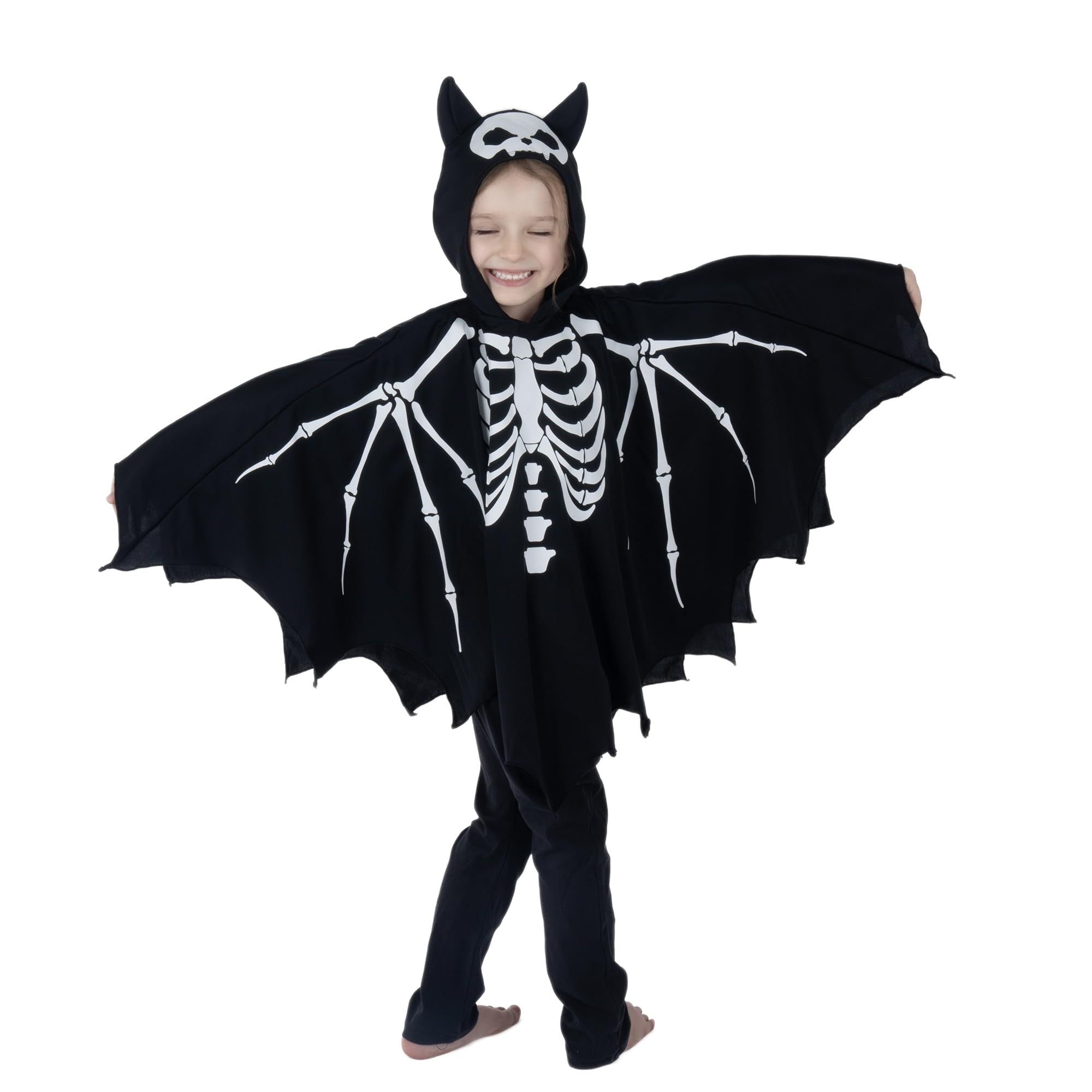 Sincere Party Costume da Scheletro per Bambini Costumi di Halloween da Scheletro Che Si Illuminano al Buio per Ragazzi e Ragazze