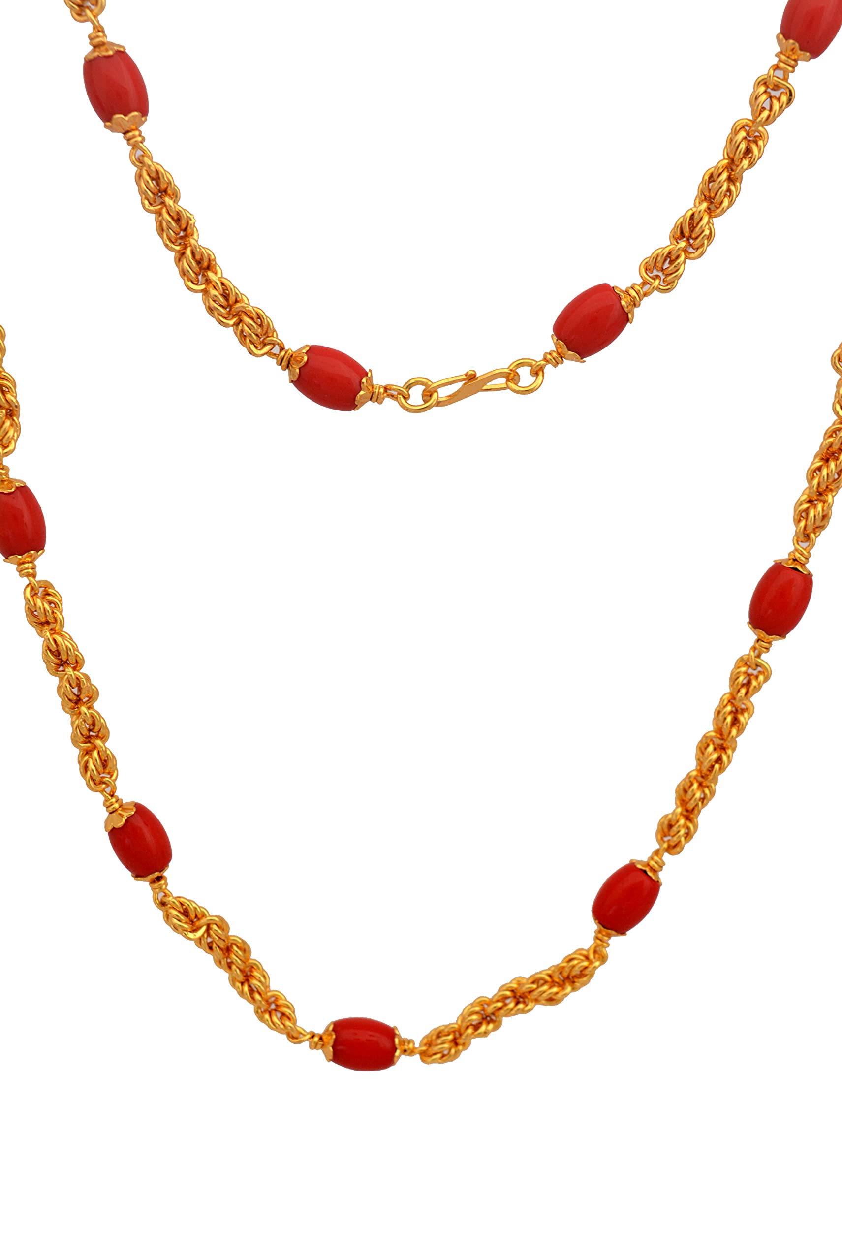 Radhas Creations Golden chain necklace Length 30.00 inches for Women No.195 (B078Y75WHB) Amazon Price History, Amazon Price Tracker