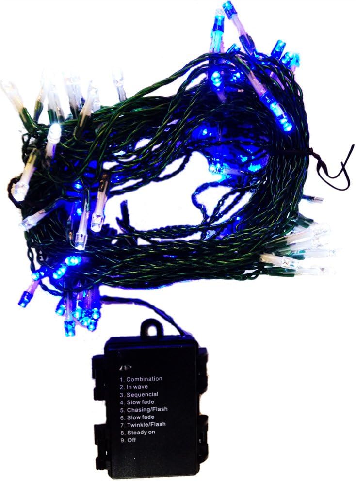 STE Illumination Led100 Ball Battery Light Blue White