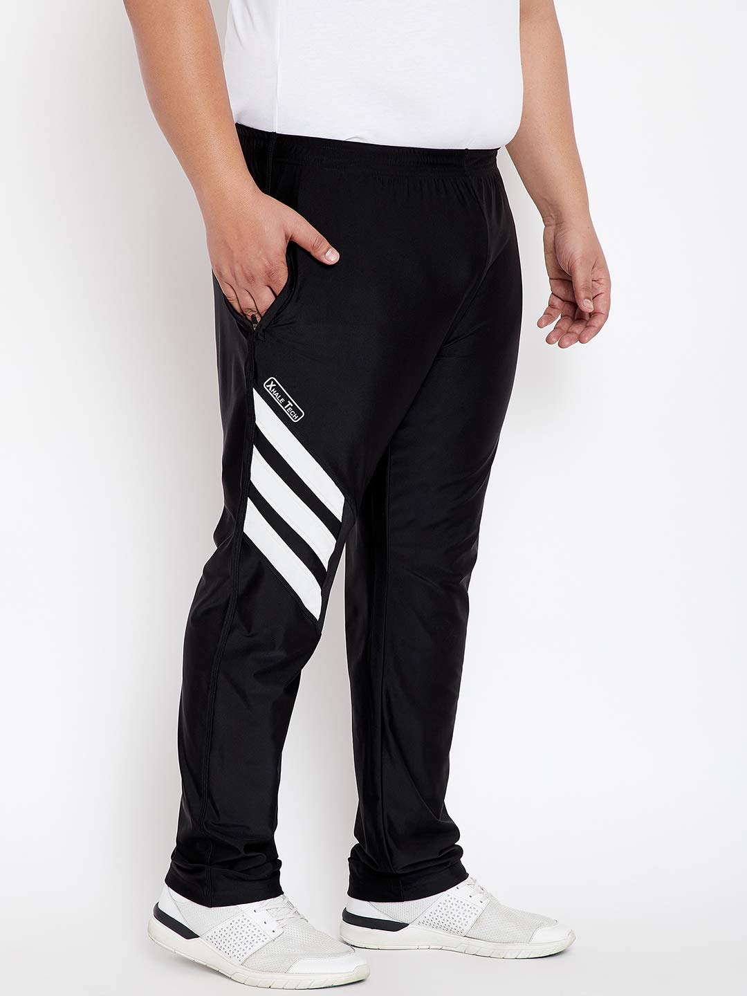 Bigbanana Pantalones de chándal de ajuste regular para hombre de talla grande