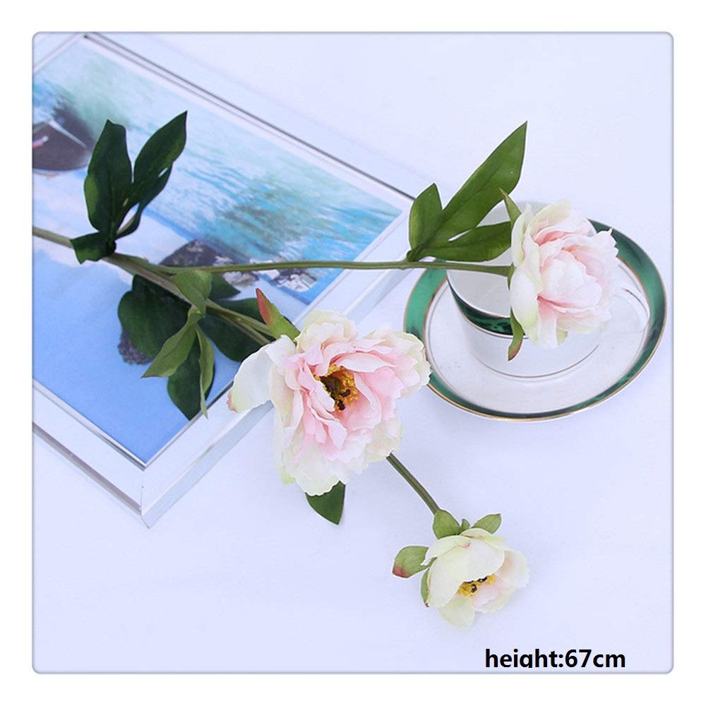 Bouquet di Fiori Artificiali Peonia Bouquet Seta Rosa Casa per Feste Cerimonia di Nozze Decorazione Fiore Regalo di Natale Fiore Forniture da Parete 67cm