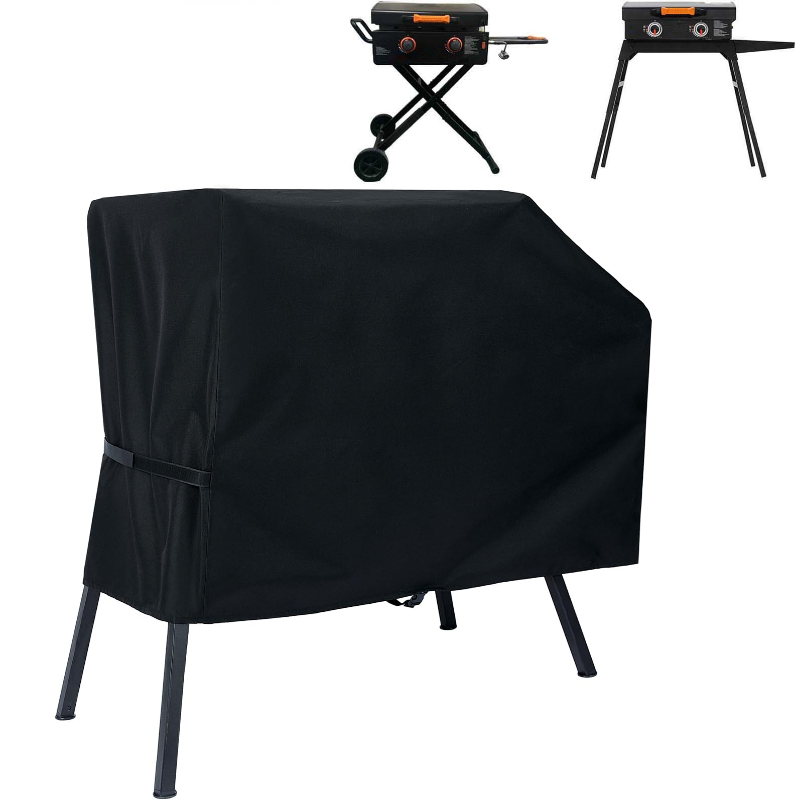 NOELIFE Grill Cover for Blackstone 22 inch Griddle with Hood and Stand, Waterproof Griddle Accessories for Blackstone 17 and 22 inch, Windproof and UV Resistant (Cover only)