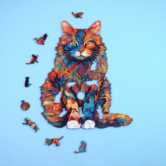 Moonlit Owl Wooden Jigsaw Puzzle - 100 Piece Circular Wood Puzzle For Adults