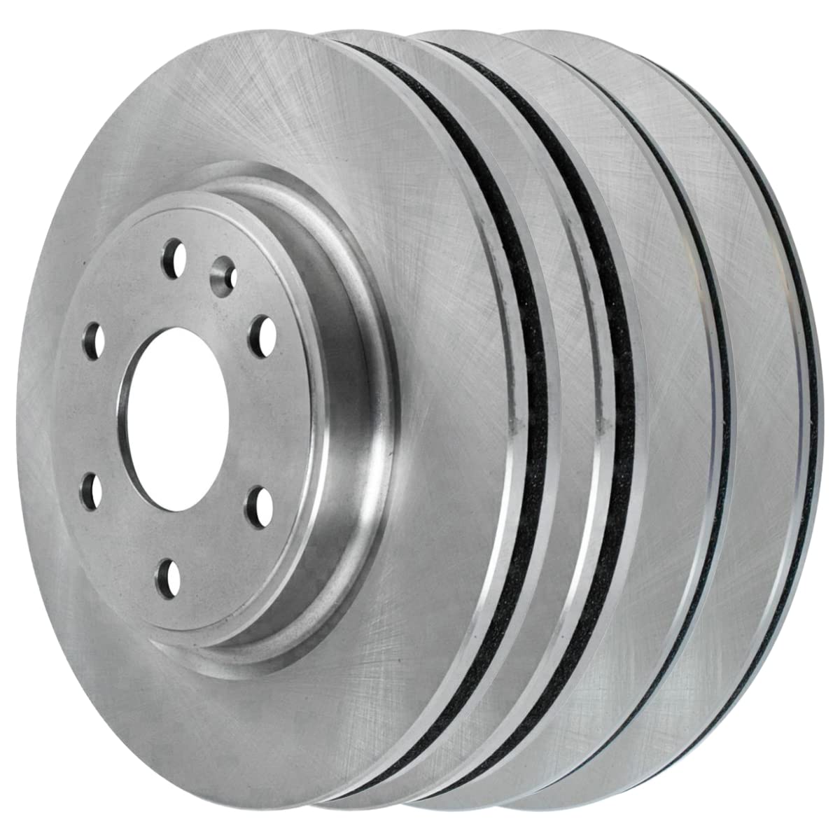 AutoShack Coated Brake Rotors Front Kit - Fits Saturn Outlook, Chevy Traverse, GMC Acadia, Buick Enclave