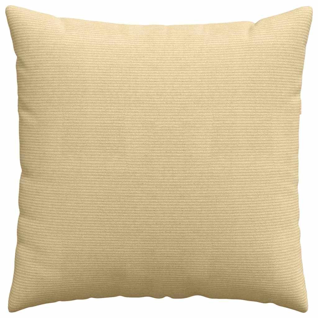 2 cuscini da divano in velluto a coste, 80 x 80 cm, con rivestimento sfoderabile, moderni cuscini decorativi in morbido tessuto a coste, per soggiorno, camera da letto e salotto