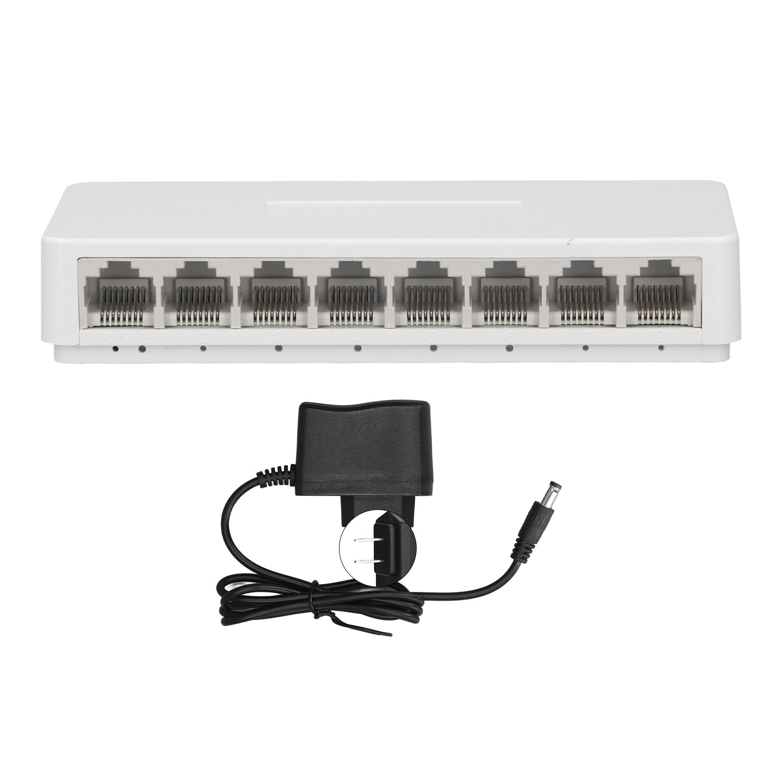 8 ports Gigabit Ethernet non géré Commutateur efficace pour réseau domestique Répartiteur Ethernet Caméra de surveillance