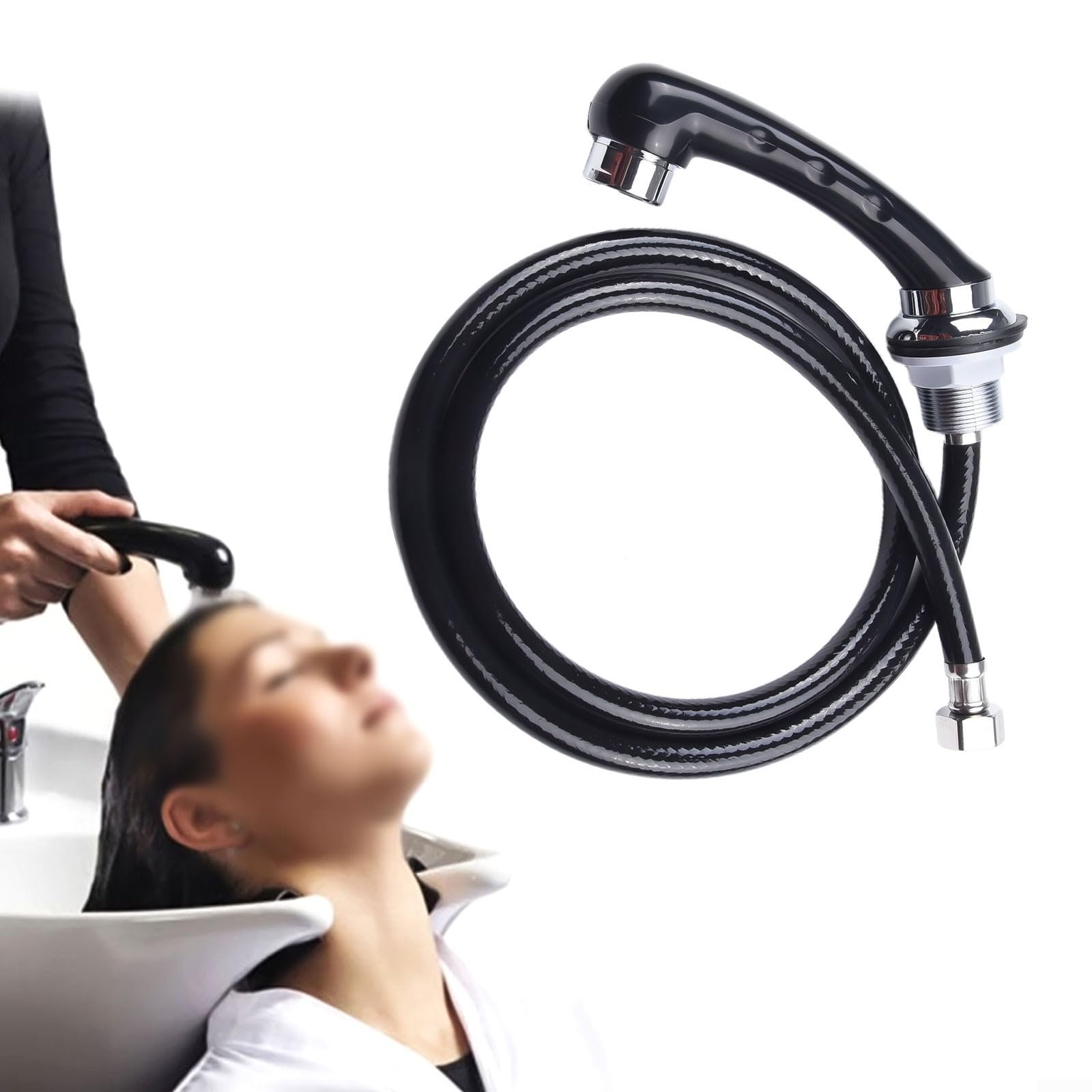 Friseur-Waschbecken und Schlauch für Friseurladen, Dusche für Friseurbett, Handbrause, professioneller Duschkopf für Friseursalon mit Schlauch