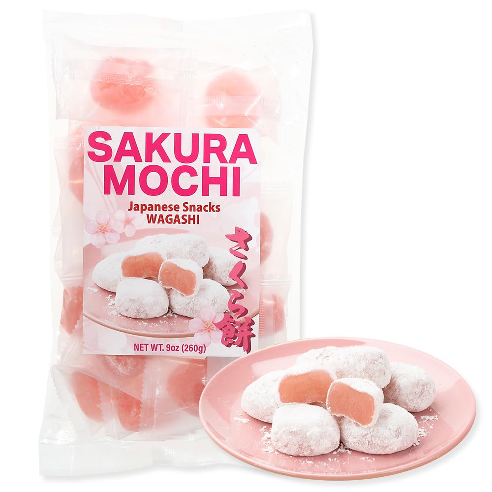 Amazon.com: Sakura Mochi Candies – Japanese Cherry Blossom Rice