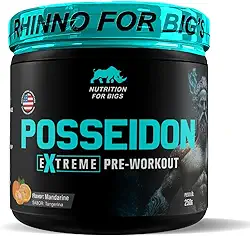Suplemento em Pó Pré Treino Posseidon 250g Nutrition For Bigs Sabor:Tangerina