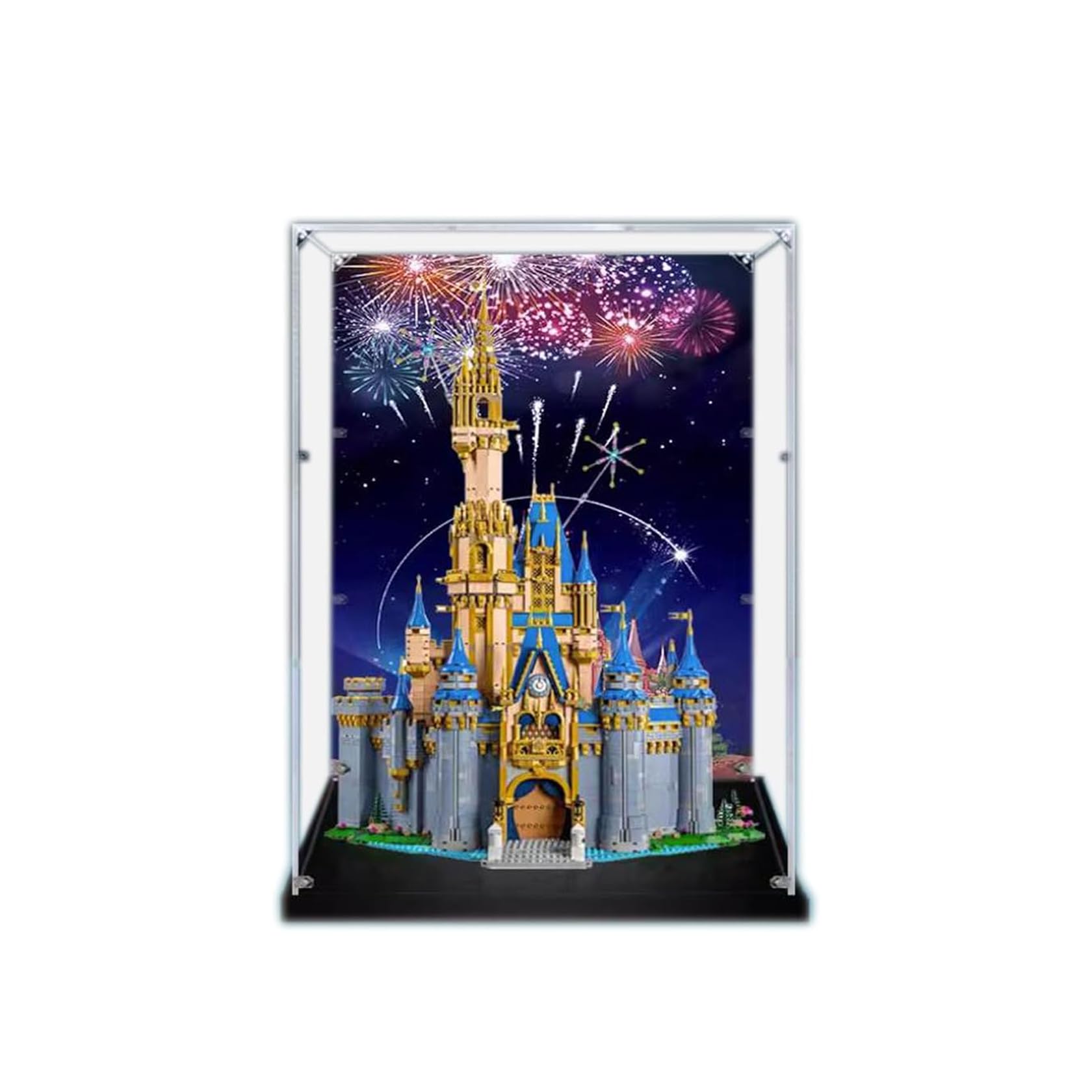 Hafu Mai Clear Display Case For Lego Disney Castle 43222, Dustproof, Uv-Protected, Custom Fit Showcase, Gifts For Lego Lovers, Storage (Theme E-82*62*37Cm)
