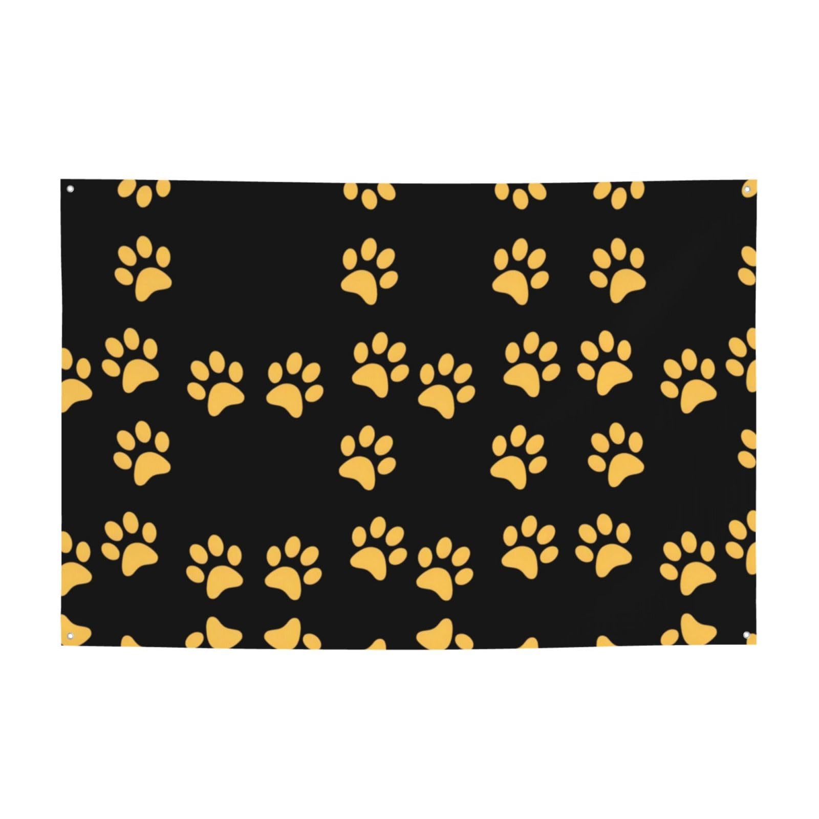 Bannières pattes de chiot dorées pour créer une ambiance festive et chaleureuse au salon