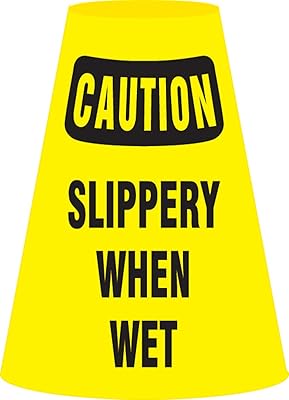 Accuform Signs FBC920E Vinyl Traffic Cone Cuff Sleeve, Legend