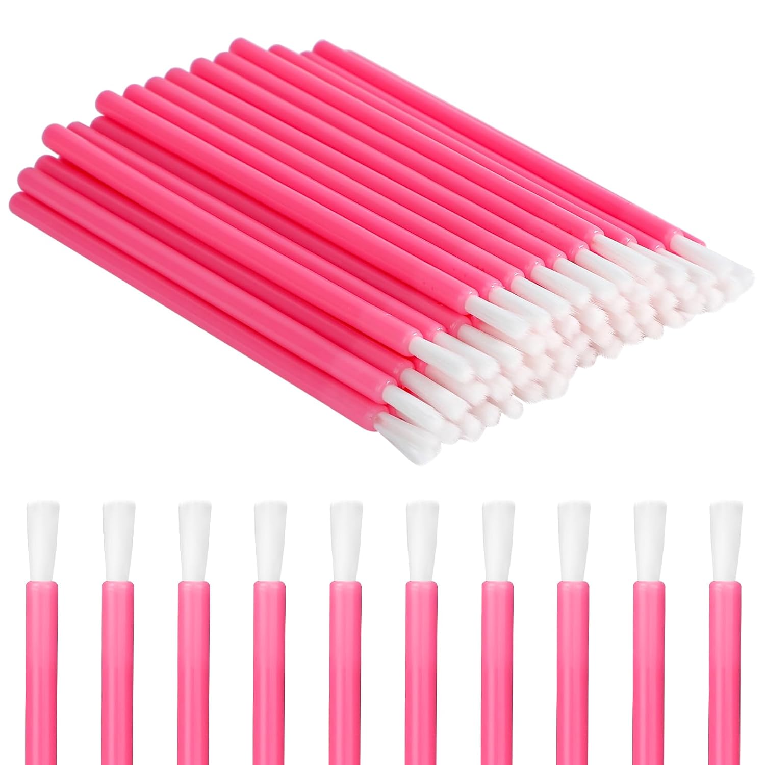 KALIONE 50 Pieces Disposable Lip Brushes, Lipstick Gloss