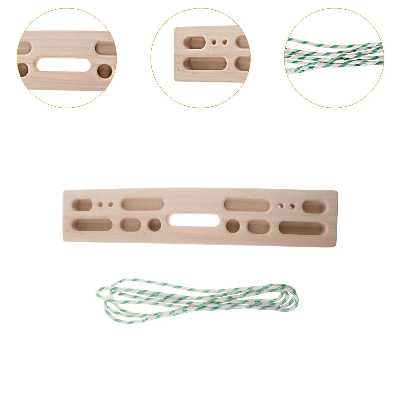 QSTDGVPW Rock Climbing Hanging Board,Hanging Board for Climbing,Bouldering Gifts,Portable Hanging Board,Hand Grip Strengthener