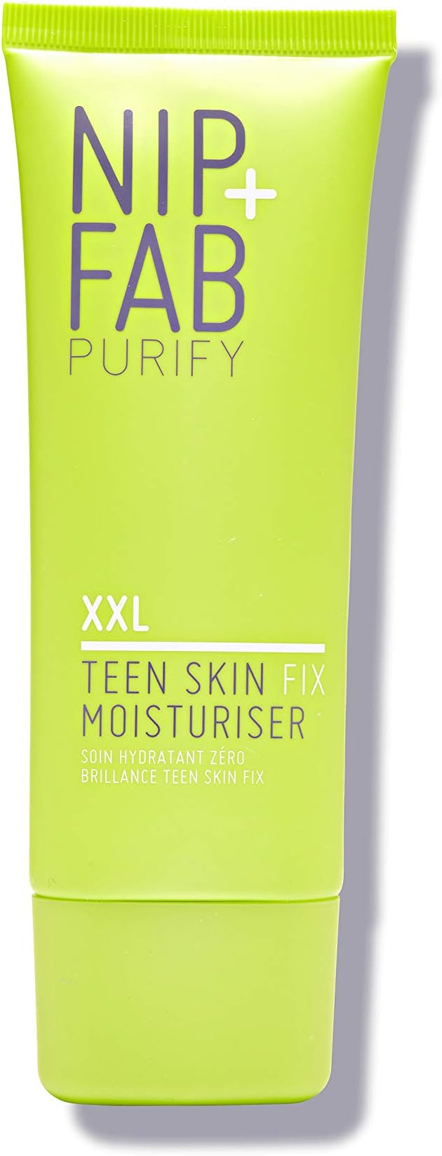 Nip+Fab Teen Skin Fix Zero Shine Moisturiser XXL | Prevents Oil Build-Up and Breakouts | With Wasabi Extracts + Zinc | Smooth and Shine Free-Skin