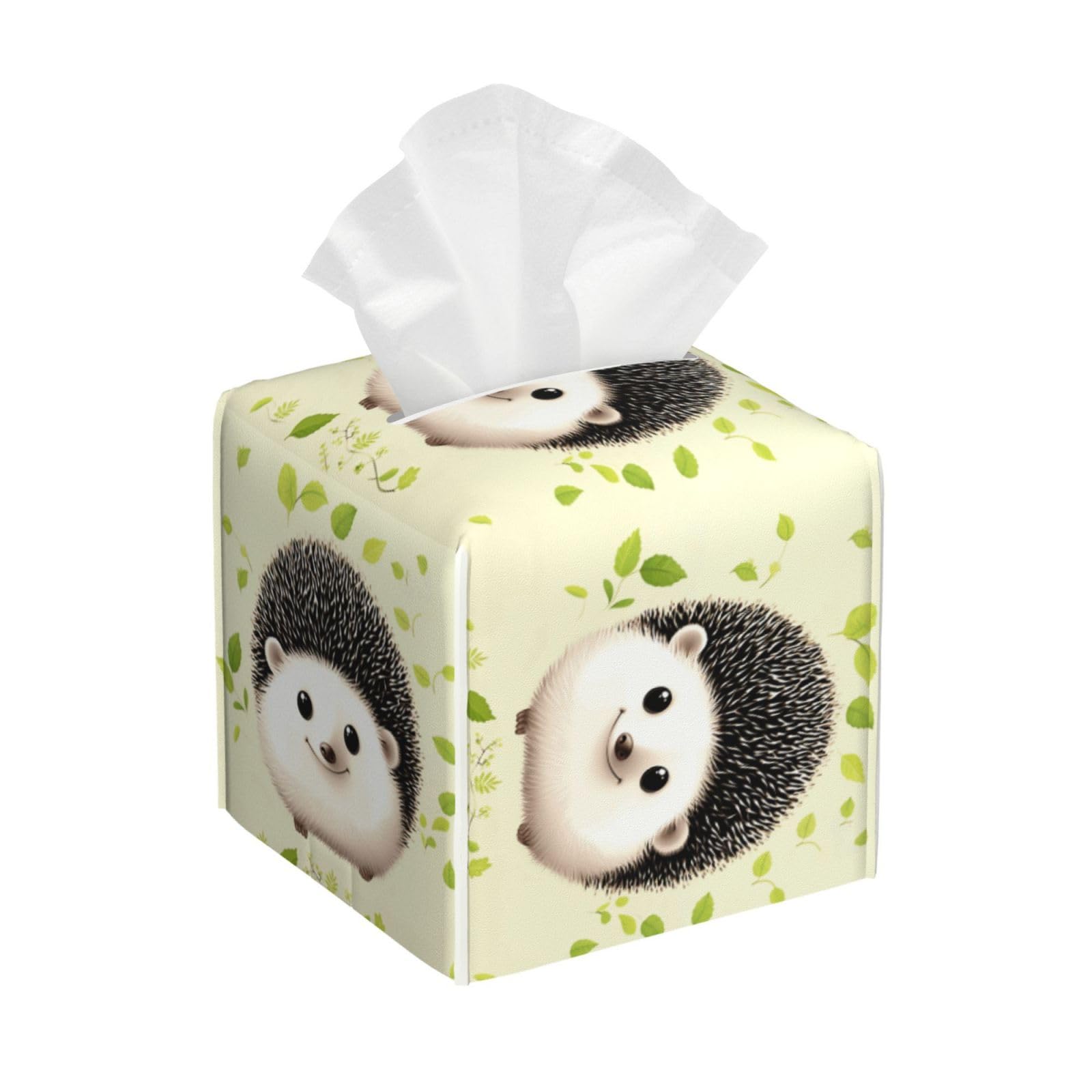 Cute Hedgehog Tissue Box Cover Square Cube Boxes