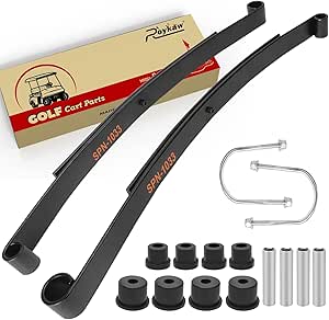 Amazon.com : Roykaw EZGO RXV Rear Leaf Springs with Bushings Sleeves ...