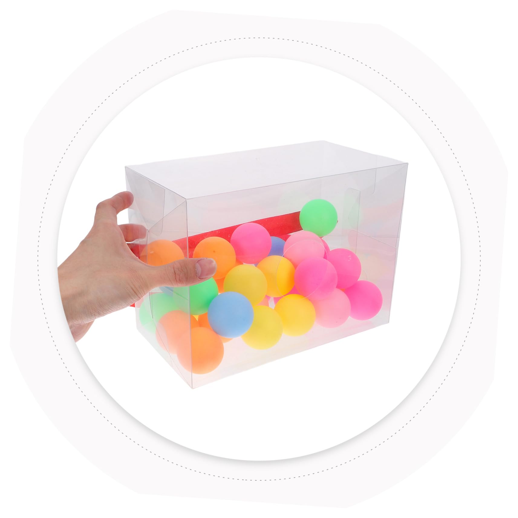 DOITOOL Jeu de Boîte à Balles Ping-Pong, Lot de 2 Set de Sets, Plastique