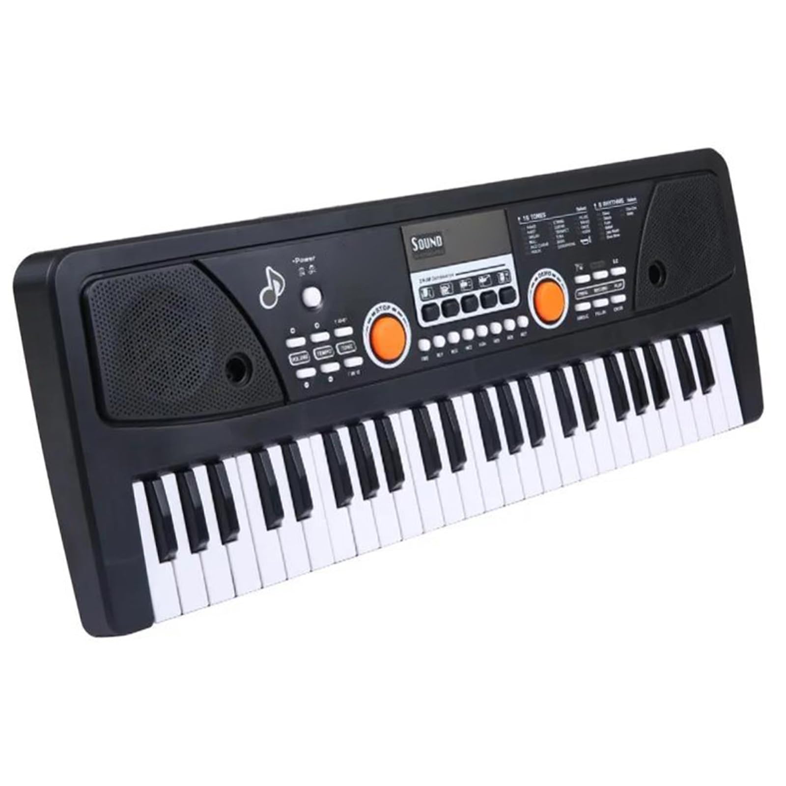 Elektroniczny Instrument Fortepianowy 49 Klawiszy USB Mikrofon Do Pianina Elektrycznego Muzyka Cyfrowa 16 Tonów 8 Rytmów