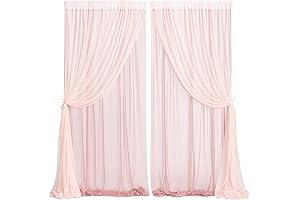 Ling's Moment Blush Backdrop Curtain