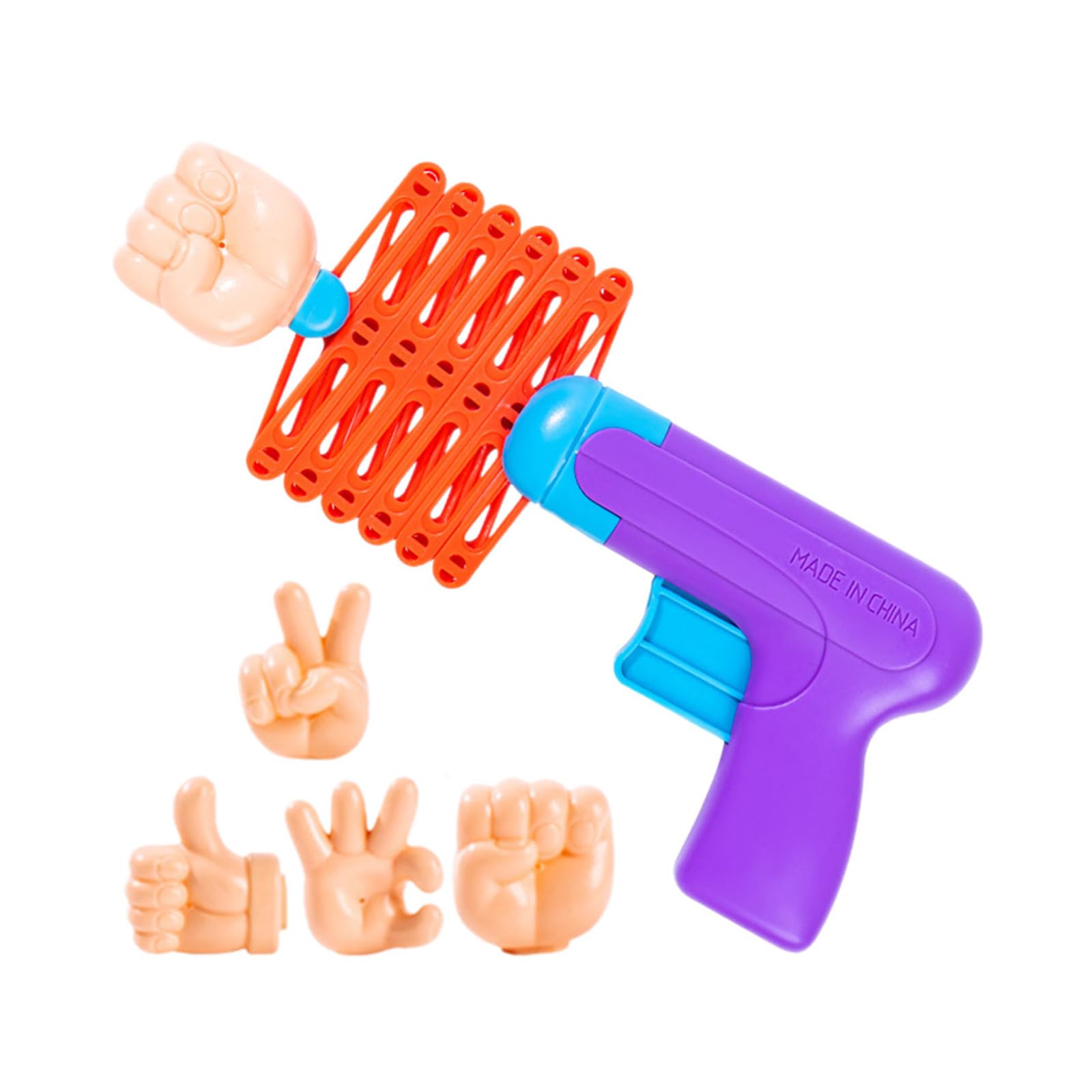 Robot Arm Grabber 1 Set Extendable Arm Grabber Fists Reacher Robot Hand Grabber Retractable 4 Gestures Shooters Party Trick for Girls and Boys Random Color Spring Telescopic Fists