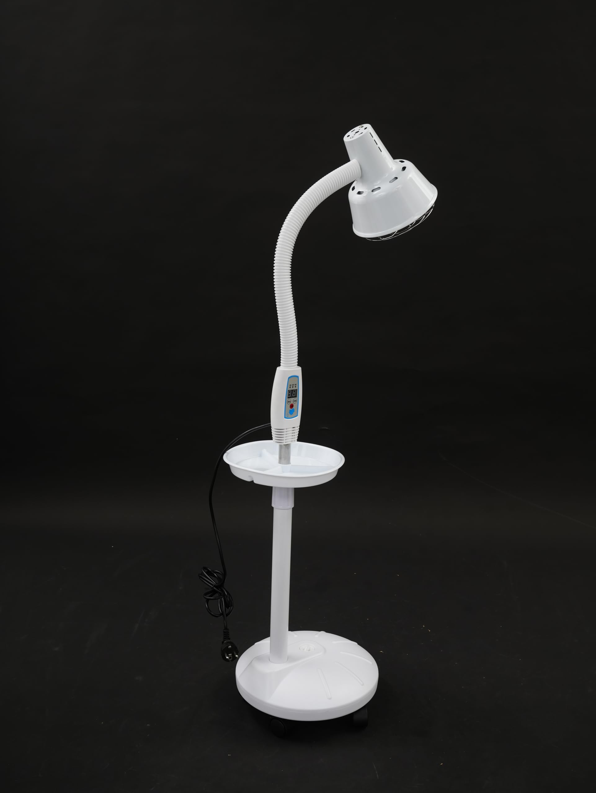 Lampa podczerwieni, 275 W, promiennik podczerwieni z elastycznym ramieniem, regulacja temperatury i wysokości