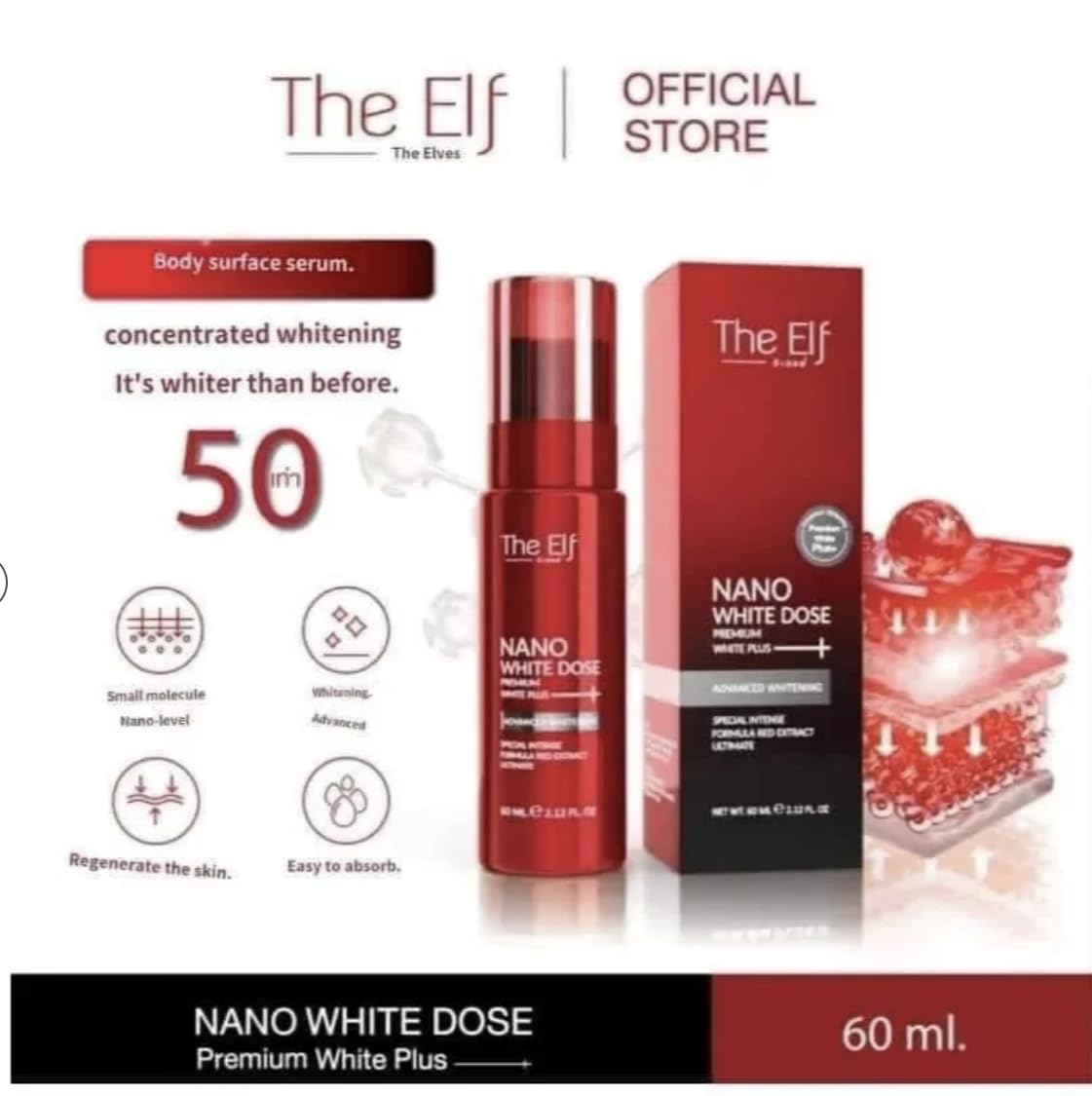Amazon.com: Nano Elf Dose Premium Plus Suero, 2.0 fl oz : Belleza