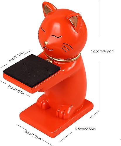 Miniatura 4 de TOPINCN Soporte de reloj, soporte de exhibición de reloj con figura de gato, soporte de almacenamiento para decoración, estante de almacenamiento