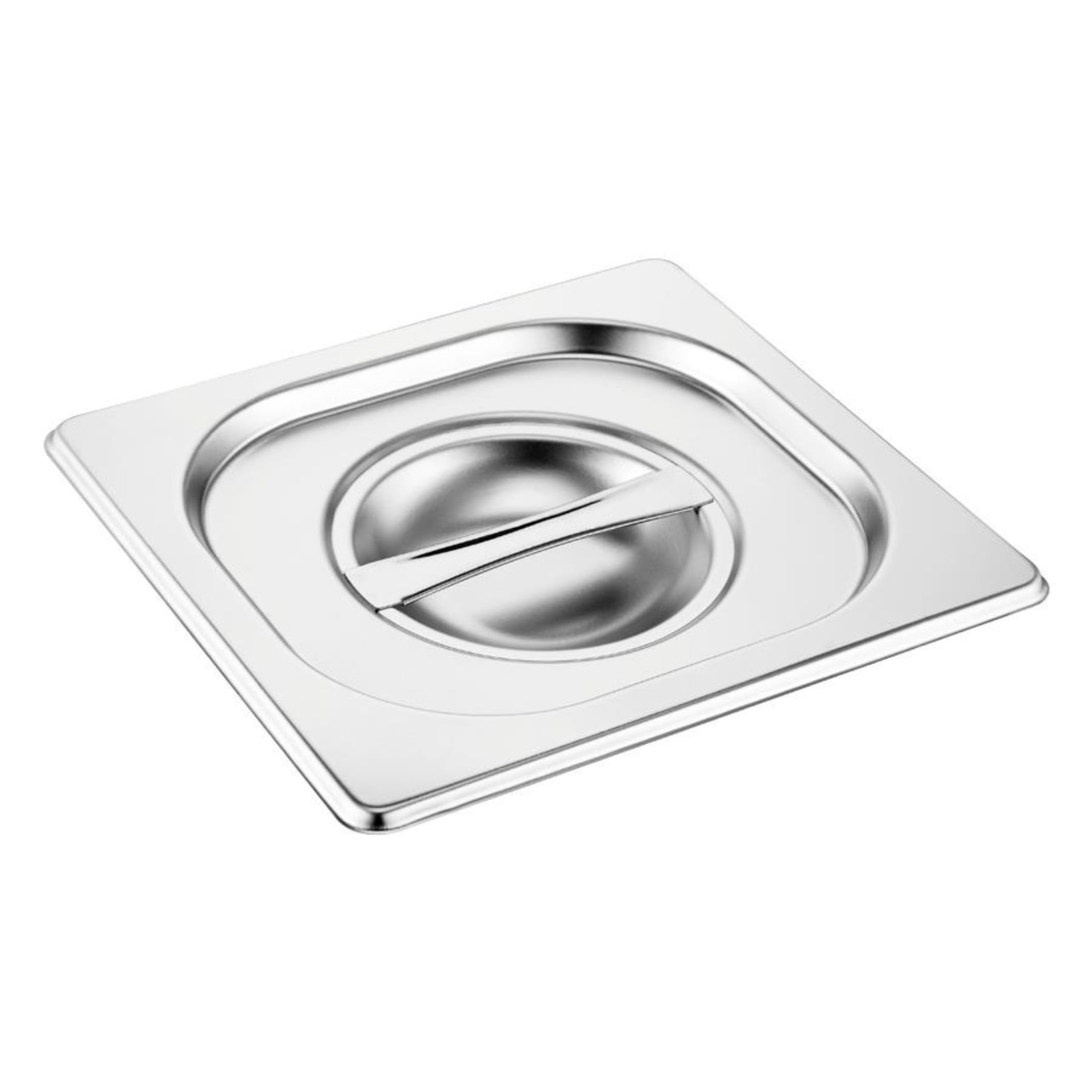 C&S Homestore Gastronorm 1/6 Stainless Steel Catering Gn Pan – Durable Food Storage & Serving Tray For Buffet, Restaurant, Hotel, Bain Marie & Commercial Kitchen Use - Cover (Lid)