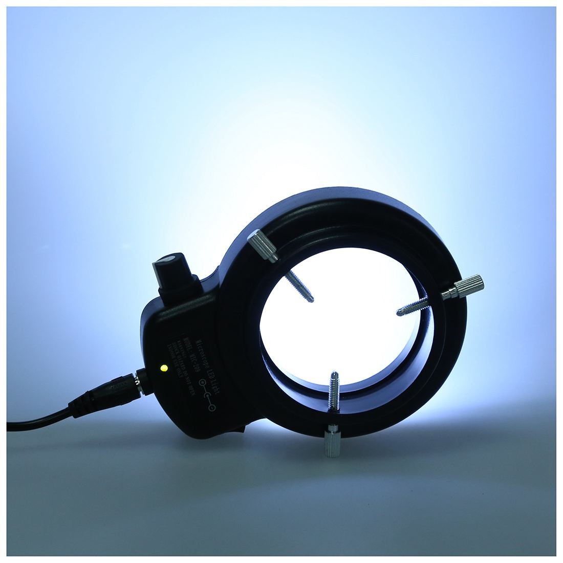 144 LED Mikroskop Ringlicht Ringleuchte 0-100% Einstellbar Lampe für Microscope Ringbeleuchtung