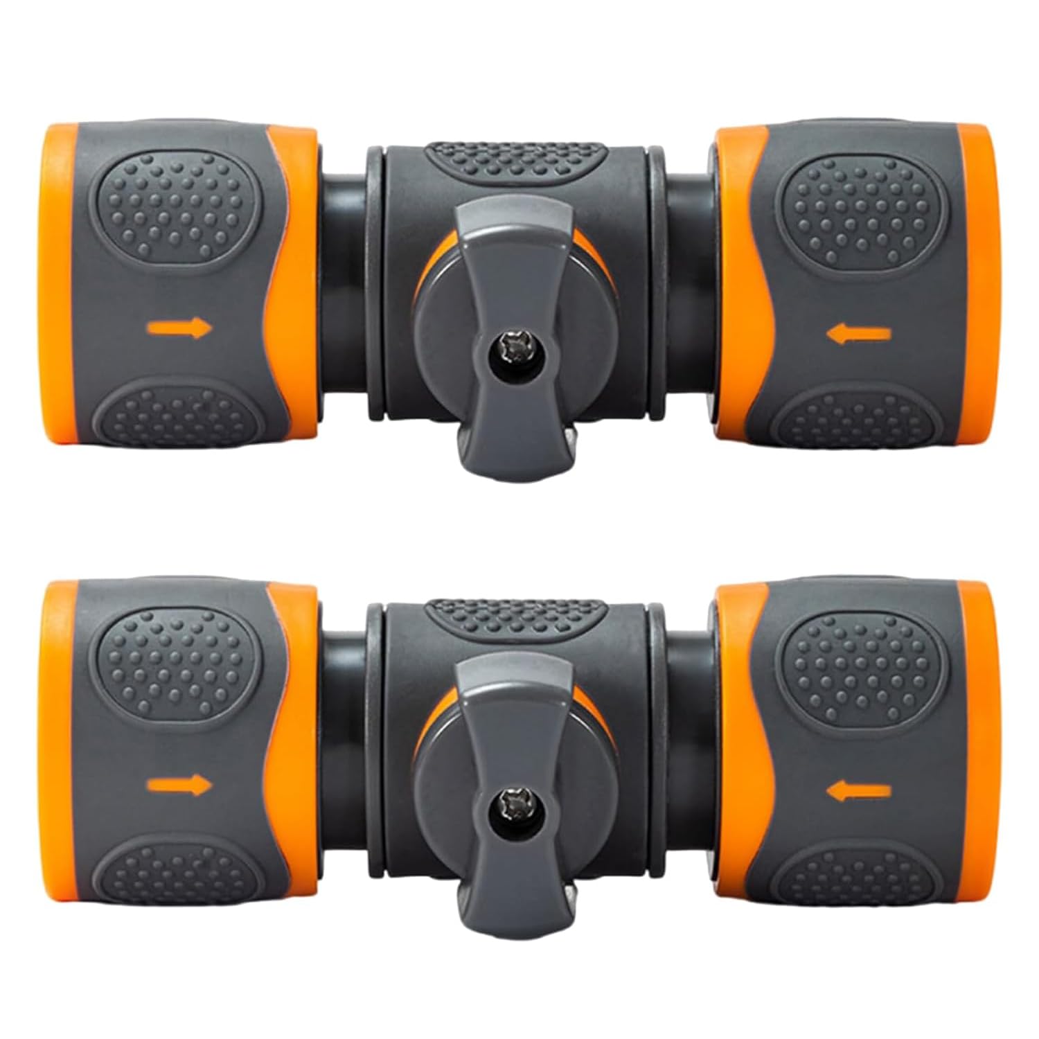 Yuannee Garden Hose Pipe Tube Quick Release in Line Shut Off Valve,2 Pcs